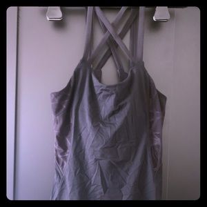 Lululemon black with lace detail tank top